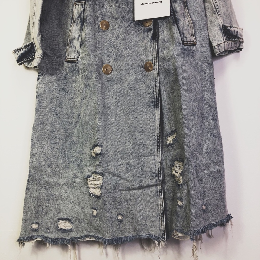 Denim x Alexander Wang Trench Coat - Picture 5 of 9